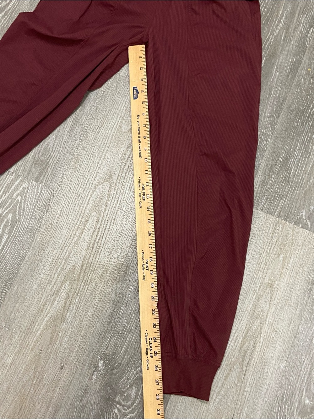 Lululemon Dance Studio Mid-Rise Jogger Pants - Size 6
28" Length in Red Merlot - Picture 5 of 12